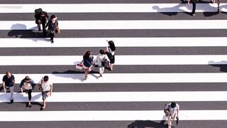 People on crosswalk